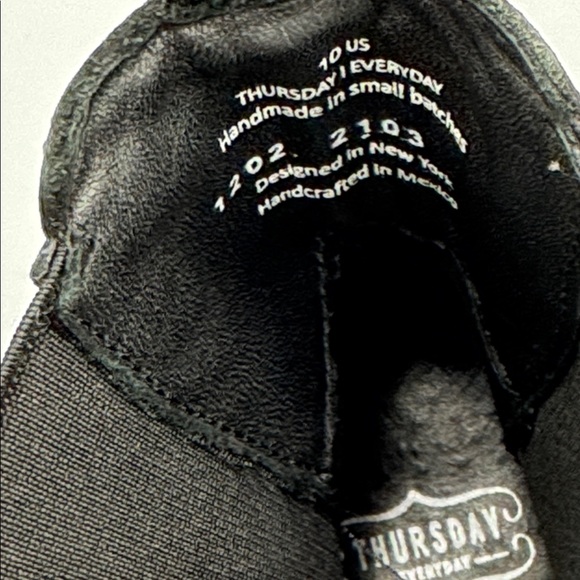 Thursday Chelsea Boots Womens Size 10 Legend Black Leather Matte Handcrafted - Picture 7 of 12